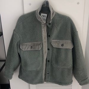 Green Zara Shacket - worn once